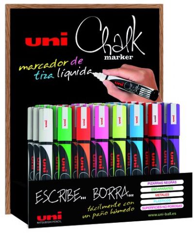 MARCADOR TIZA LIQUIDA UNI-BALL CHALK MARKER PWE-5M
