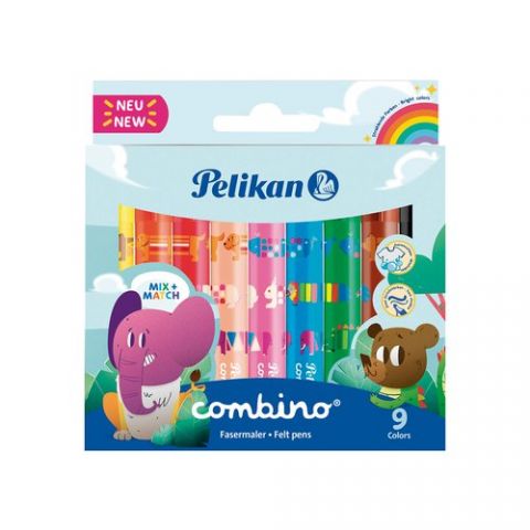 ROTULADOR FIBRA PELIKAN JUMBO COMBINO (DOS ANCHOS