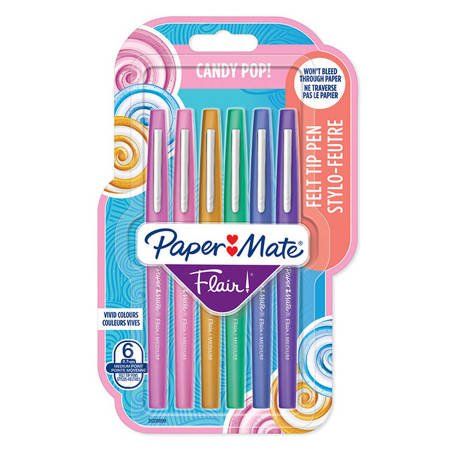 ROTULADOR FIBRA PAPER MATE CANDY POP SURTIDO BLIST