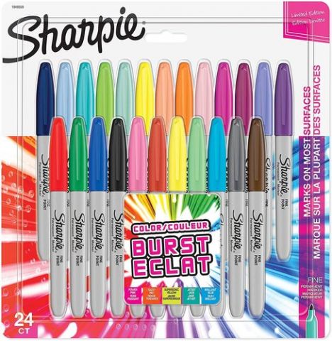 ROTULADOR PERMANENTE SHARPIE FINE BIG PACK BURST E