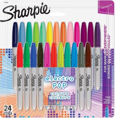 ROTULADOR PERMANENTE SHARPIE FINE BIG PACK ELECTRO