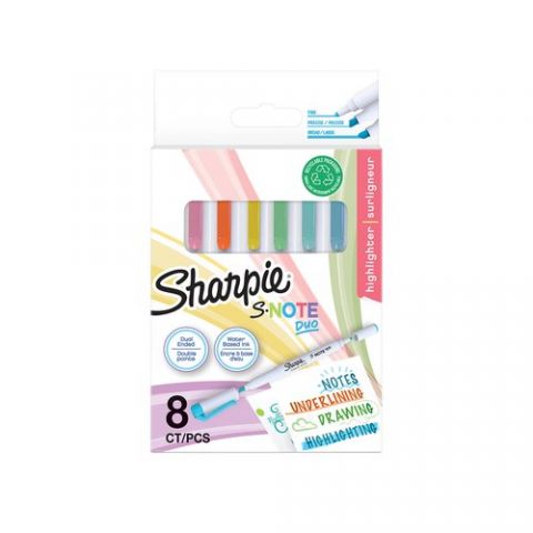 MARCADOR SHARPIE S NOTE DUO DOBLE PUNTA (conica y