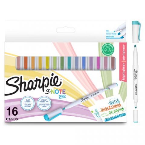 MARCADOR SHARPIE S NOTE DUO DOBLE PUNTA (conica y