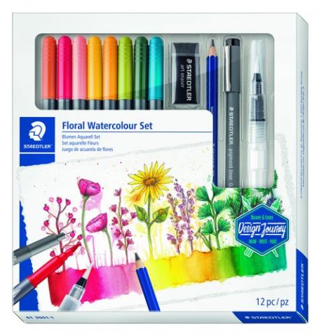 ROTULADOR FIBRA STAEDTLER FLORAL WATERCOLOUR SET D