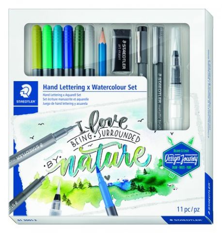 ROTULADOR FIBRA STAEDTLER HAND LETTERING WATERCOLO