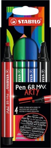 ROTULADOR FIBRA STABILO PEN 68 MAX ARTY LINE CAJA