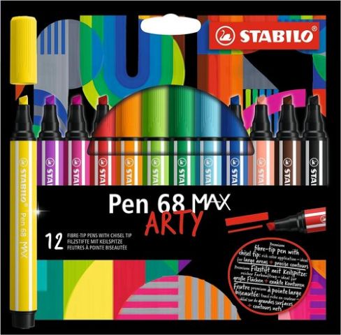 ROTULADOR FIBRA STABILO PEN 68 MAX ARTY LINE CAJA