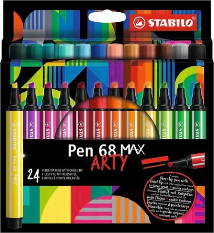 ROTULADOR FIBRA STABILO PEN 68 MAX ARTY LINE CAJA