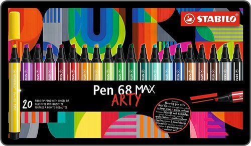 ROTULADOR FIBRA STABILO PEN 68 MAX ARTY LINE ESTUC