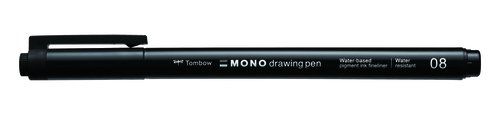 ROTUL.TOMBOW MONO DRAWING P.FINA 08 NEGR