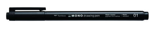 ROTUL.TOMBOW MONO DRAWING P.FINA 01 NEGR