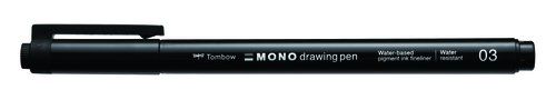 ROTUL.TOMBOW MONO DRAWING P.FINA 03 NEGR
