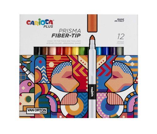 ROTULADOR FIBRA CARIOCA PLUS CAJA de 12