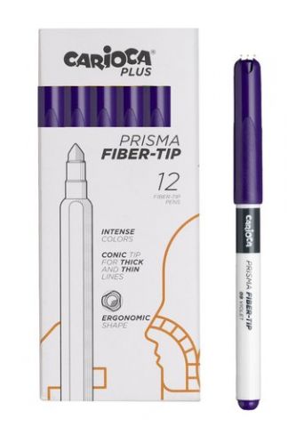 ROTULADOR FIBRA CARIOCA PLUS CAJA de 12 VIOLETA