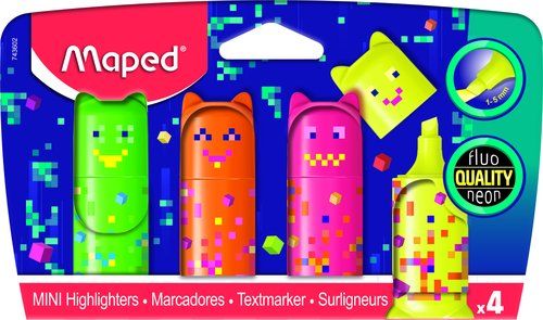 MARCADOR FLUOR MAPED PIXEL PARTY POCKET BLISTER de