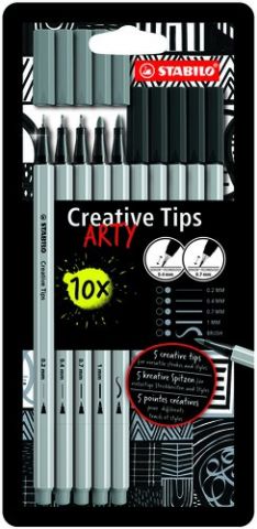 ROTULADOR FIBRA STABILO CREATIVE TIPS ARTY LINE CA