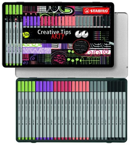 ROTULADOR FIBRA STABILO CREATIVE TIPS ARTY LINE CA