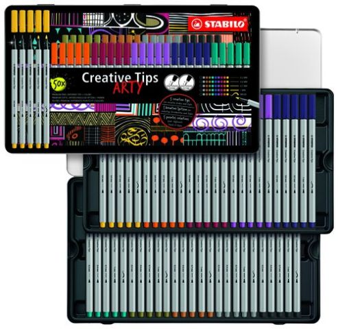 ROTULADOR FIBRA STABILO CREATIVE TIPS ARTY LINE CA