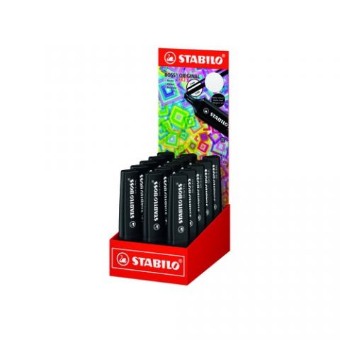 MARCADOR FLUOR STABILO BOSS 70 ARTY LINE NEGRO EXP
