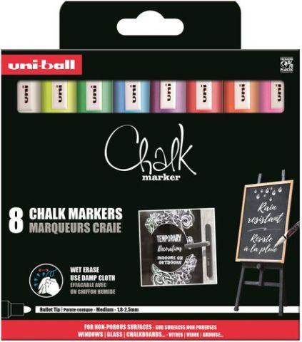 MARCADOR TIZA LIQUIDA UNI-BALL CHALK MARKER PWE 5M