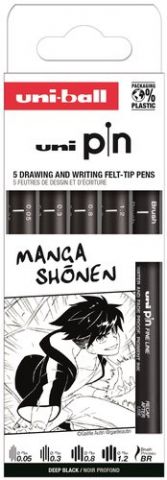ROTULADOR CALIBRADO UNI-BALL PIN SET 5P MANGA SHON