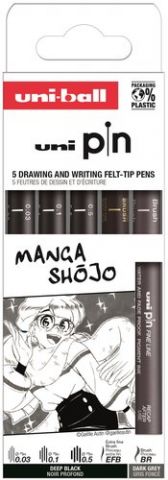 ROTULADOR CALIBRADO UNI-BALL PIN SET 5P MANGA SHOJ