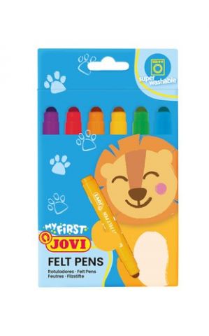 ROTULADOR FIBRA JOVI MY FIRST FELT PEN CAJA de 6