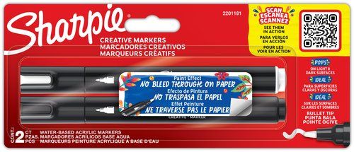 ROTULADOR SHARPIE CREATIVE ACRYLIC SURTIDO BLISTER