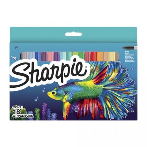 ROTULADOR PERMANENTE SHARPIE FINE SURTIDO BLISTER