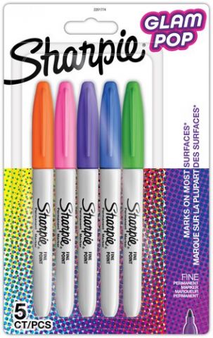 ROTULADOR PERMANENTE SHARPIE FINE GLAM POP BLISTER
