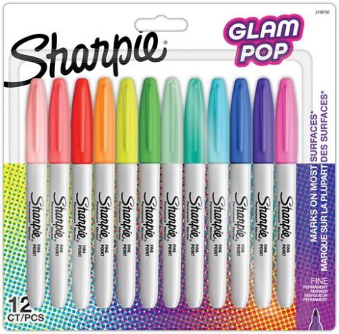 ROTULADOR PERMANENTE SHARPIE FINE GLAM POP BLISTER