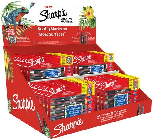 ROTULADOR SHARPIE CREATIVE ACRYLIC SURTIDO EXPOSIT