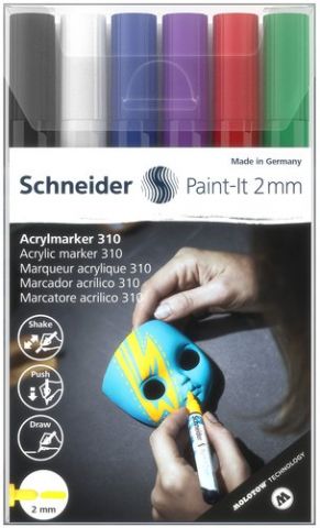 MARCADOR ACRYLIC SCHNEIDER PAINT-IT 310 CONICO (2