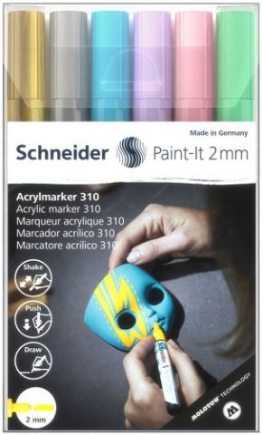 MARCADOR ACRYLIC SCHNEIDER PAINT-IT 310 CONICO (2