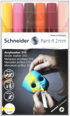 MARCADOR ACRYLIC SCHNEIDER PAINT-IT 310 CONICO (2