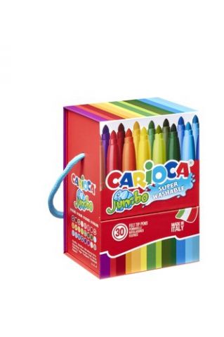 ROTULADOR FIBRA CARIOCA JUMBO CAJA PREMIUM de 30