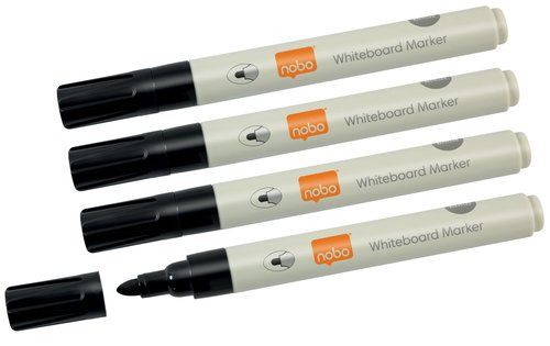 ROTUL.PIZARRA NOBO ECO NEGRO BLISTER de 4