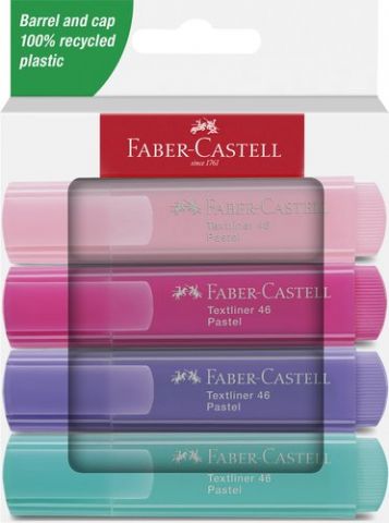 MARCADOR FLUOR FABER-CASTELL TEXTLINER 46 PASTEL E
