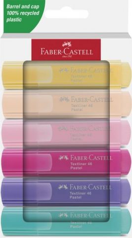 MARCADOR FLUOR FABER-CASTELL TEXTLINER 46 PASTEL E