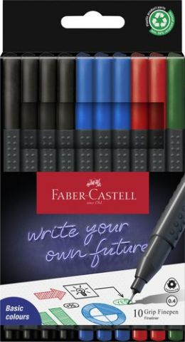 ROTULADOR FIBRA FABER-CASTELL GRIP FINEPEN 1516 ES