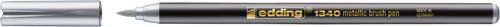 ROTULADOR FIBRA EDDING 1340 BRUSHPEN METALLIC PLAT