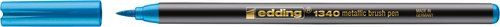 ROTULADOR FIBRA EDDING 1340 BRUSHPEN METALLIC VERD