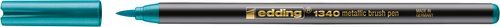 ROTULADOR FIBRA EDDING 1340 BRUSHPEN METALLIC AZUL
