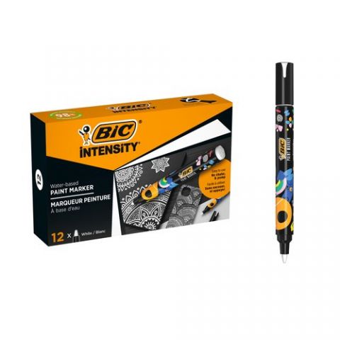ROTULADOR ACRILICO BIC CAJA de 12 BLANCO