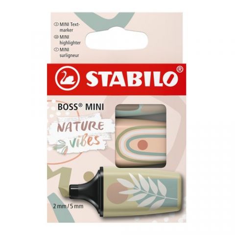 MARCADOR FLUOR STABILO BOSS MINI NATUREVIBES 07 ES