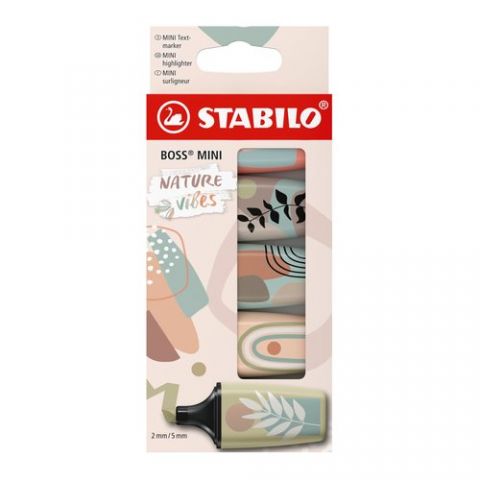 MARCADOR FLUOR STABILO BOSS MINI NATUREVIBES 07 ES