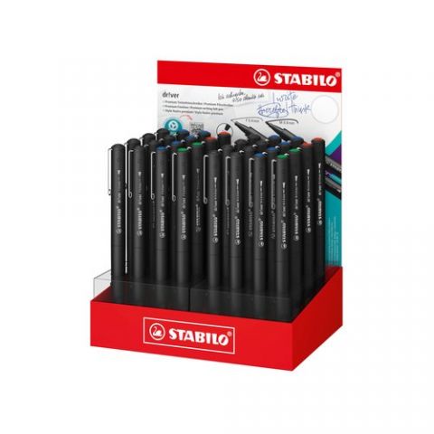 ROTULADOR FIBRA STABILO D!VER EXPOSITOR de 32