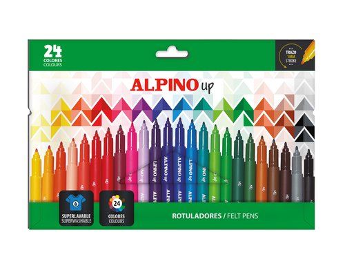 ROTULADOR FIBRA ALPINO UP 1mm  ESTUCHE de 24