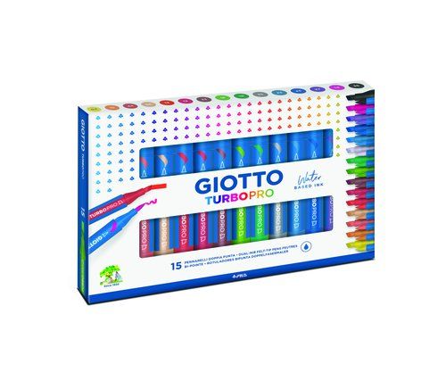 ROTULADOR FIBRA GIOTTO TURBO PRO DOBLE PUNTA ESTUC