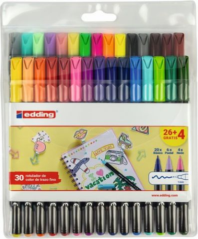 ROTULADOR FIBRA EDDING 1200 CLASICOS, NEON Y PASTE